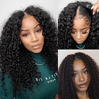 V Show 20 Inch V Part Deep Wave Human Hair Wigs Glueless For Women V Part Wig Human Hair No Leave Out Curly Wave Upgrade U Part