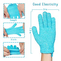 Bath Gloves16 Pcs Exfoliating Bath Glovesbody Scrub Gloves With Hanging Loop For Beauty Spa Massage Skin Shower Body Scrubber