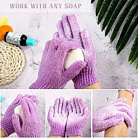 Bath Gloves16 Pcs Exfoliating Bath Glovesbody Scrub Gloves With Hanging Loop For Beauty Spa Massage Skin Shower Body Scrubber