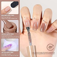 Gaoy Jelly Brown Gel Nail Polish 16Ml Sheer Natural Translucent Color 1004 Uv Light Cure Gel Polish For Nail Art Diy Manicure A