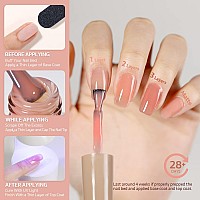 Gaoy Jelly Neutral Gel Nail Polish 16Ml Pink Nude Peach Translucent Color 1300 Uv Light Cure Gel Polish For Nail Art Diy Manicu