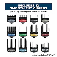 Wahl Genuine Securesnap Guide Comb Set With Colored Metal Clips And Guard Organization Caddy 12 Full Size Attachment Guards Fr