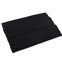 Mapofbeauty 3 Pack Yoga Headbands Stretchy Cotton Head Band Hairwarp Sports Running Exercise Gym Black