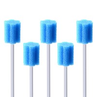 Bvn Oral Care Swabs 100 Pcs Disposable Mouth Cleaning Spong Swabs Blue100Pcs