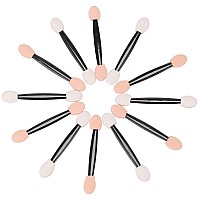 Akstore Disposable Dual Sides Eye Shadow Sponge Applicator Eyeshadow Brushes Makeup Brush (30PCS-Black)