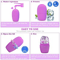 Wetang Face Ice Mold Reusable Ice Mold For Face Brighten Skin Silicone Ice Face Roller Mold To Tighten Tone Skin Face Icer