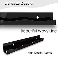 Ymvv 15 Nail Polish Rack Wall Mounted Shelf6 Pack Black Acrylic Organizer Supplies For Nail Techsgreat Display For Salons Ret