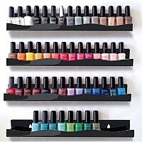 Ymvv 15 Nail Polish Rack Wall Mounted Shelf6 Pack Black Acrylic Organizer Supplies For Nail Techsgreat Display For Salons Ret