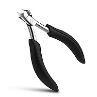 FVION Heavy Duty Nail Clippers for Men, Firm-Grip Toenail Clippers for Seniors' Thick Nails, Nickel Plated Professional Ingrown Toenail Clippers