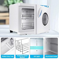 Depfall Hot Towel Warmer Professional 23L Large Capacity Hot Towel Cabinet With Seethrough Window 2In1 Spa Towel Warmers Fo