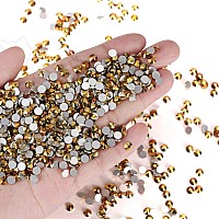 Novani Rhinestones Flatback Rhinestones Glass Gems Stones Jewels Round Gemstones Nonhotfix Crystal For Crafts Ss30 288 Pieces G