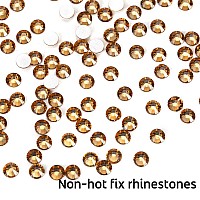 Novani Brown Rhinestones Flatback Rhinestones Glass Gems Stones Jewels Round Gemstones Nonhotfix Crystal For Crafts Ss20 1440 P