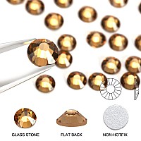 Novani Brown Rhinestones Flatback Rhinestones Glass Gems Stones Jewels Round Gemstones Nonhotfix Crystal For Crafts Ss20 1440 P