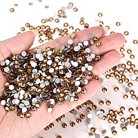 Novani Brown Rhinestones Flatback Rhinestones Glass Gems Stones Jewels Round Gemstones Nonhotfix Crystal For Crafts Ss20 1440 P