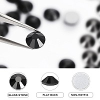 Novani Rhinestones Flatback Rhinestones Glass Gems Stones Jewels Round Gemstones Nonhotfix Crystal For Crafts Ss16 1440 Pieces