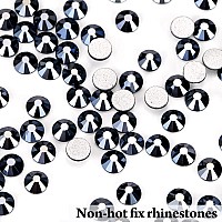 Novani Rhinestones Flatback Rhinestones Glass Gems Stones Jewels Round Gemstones Nonhotfix Crystal For Nail Crafts Ss12 1440 Pi