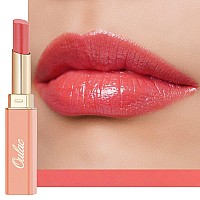 Oulac Coral Peach Red Lipstick For Women Moisturizing Lip Stick Red Glossy Tinted Lip Balm Sheer Shine Juicy Finish Lightwe