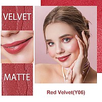 Oulac Peach Matte Lipstick For Women Lipstick Blush Duo Creamy Soft Satin Finish Lipsticks Moisturising Formula Rich Color