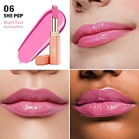 Oulac Pink Lipstick Moisturizing Shine Lipstick Moisturizing Lip Stick Glossy Tinted Lip Balm Sheer Shine Juicy Finish Light