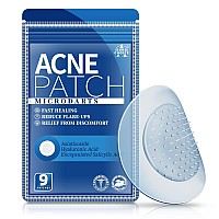 Acne Patches Microdarts For Face Cute With Salicylic Acid Hyaluronatehydrocolloid Pimple Patches Microneedle Large9 Patches