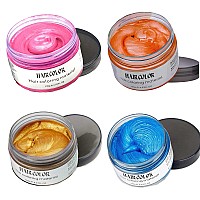 Temporary Hair Color Waxhair Color Spray Wax Natural Hair Coloring Wax Material Disposable Hair Styling Clays Ash For Cosplay