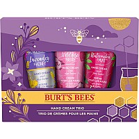 Burts Bees christmas gifts, 3 Body care Stocking Stuffers Products, Hand cream Trio Set - Lavender Honey, Watermelon Mint & Wild Rose Berry Shea Butters