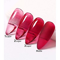 Major Dijit Gel Nail Polish 36 Clolors Translucent Jelly Glass Uv Led Gel Polish Natural Girly Colors Crueltyfree Nail Lacque