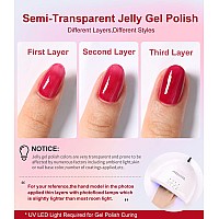 Major Dijit Gel Nail Polish 36 Clolors Translucent Jelly Glass Uv Led Gel Polish Natural Girly Colors Crueltyfree Nail Lacque