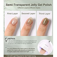 Major Dijit Gel Nail Polish 36 Clolors Translucent Jelly Glass Uv Led Gel Polish Natural Girly Colors Crueltyfree Nail Lacque