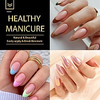 Una Gella Almond Gel X Nail Tips 600 Pcs Prefiled Almond Nail Tips Full Cover Nail Tips Press On Nails 12 Sizes Half Matte Clea