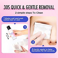 Bepholan Cluster Lash Glue Remover 100Ml Diy Eyelash Extension Remover Bond Seal Adhesive Professional Self Use For Sensi