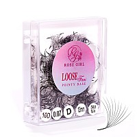 Rose Girl Loose Promade Fans Natural Look Handmade Volume Eyelashes From 3D To 16D C Cc D Dd Curl False Lashes Extensions