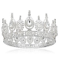 Cocide Queen Crown For Women Crystal Tiara For Girl Rhinestones Headband Princess Hair Accessories For Birthday Party Bridal Pro