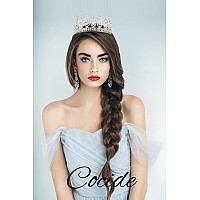 Cocide Queen Crown For Women Crystal Tiara For Girl Rhinestones Headband Princess Hair Accessories For Birthday Party Bridal Pro