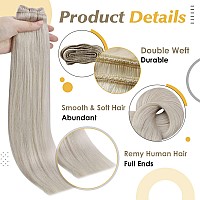 Full Shine Sew In Hair Extensions Real Human Hair Blonde Remy Hair Extensions Soft Straight Hair Extensions Bundles Human Hair I