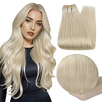 Full Shine Sew In Hair Extensions Real Human Hair 20 Inch Weft Hair Extensions Human Hair 60 Blonde Human Hair Bundles Brazilia