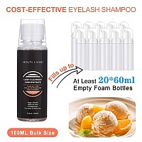 Eyelash Cleanser Concentrate 100Ml Lash Extensions Shampoo Natural Foaming Cleanser Diy Nonlrritating Wash For Extensions Lashe