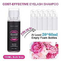 Eyelash Cleanser Concentrate 100Ml Professional Lash Extensions Shampoo Natural Foaming Cleanser For Extensions Lashes With Salo