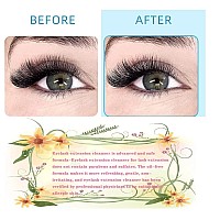 Eyelash Cleanser Concentrate 100Ml Professional Lash Extensions Shampoo Natural Foaming Cleanser For Extensions Lashes With Salo