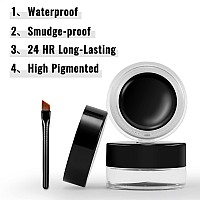 Erinde Green Gel Eyeliner Waterproof Long Lasting Cream Eyeliner Gel Pot Halloween Highintensity Pigments Smudgeproof Eye Li