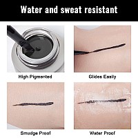 Erinde Green Gel Eyeliner Waterproof Long Lasting Cream Eyeliner Gel Pot Halloween Highintensity Pigments Smudgeproof Eye Li