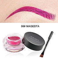 Maepeor 12 Colors Eyebrow Pomade Fullpigmented Long Lasting Waterproof Eyebrow Cream Gel Filling Shaping Tinted Eyebrows Enha