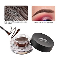 Maepeor 12 Colors Eyebrow Pomade Fullpigmented Long Lasting Waterproof Eyebrow Cream Gel Filling Shaping Tinted Eyebrows Enha