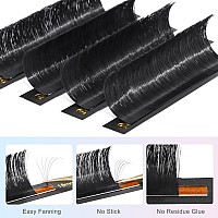 Eyelash Extension Easy Fan Volume Lashes 005Mm Dd Curl 25Mm Volume Lash Extensions Rapid Blooming Self Fanning Df Lash Extensio