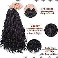 Beverlee 10 Inch 8 Packs Boho Box Braids Goddess Box Braids Crochet Hair Bohemian Hippie Braids Braiding Hair Box Braids With Cu