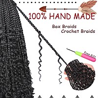 Beverlee 10 Inch 8 Packs Boho Box Braids Goddess Box Braids Crochet Hair Bohemian Hippie Braids Braiding Hair Box Braids With Cu