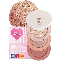 Kaja Beauty Bento Collection Bouncy Eyeshadow Trio 16 Peach Madeline Nude Peach Tone Vegan Cruelty Free