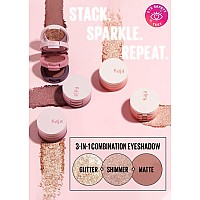 Kaja Beauty Bento Collection Bouncy Eyeshadow Trio 16 Peach Madeline Nude Peach Tone Vegan Cruelty Free