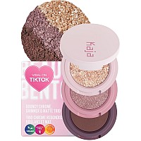 Kaja Eye Bento Collection Bouncy Eyeshadow Trio 17 Mauve Bouquet Mauve Berry Tone Vegan Cruelty Free