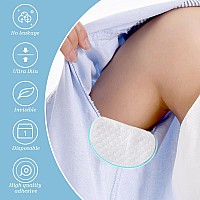 100 Pcs Underarm Sweat Pads Armpit Sweat Pads For Women And Men Disposable Underarm Shields Pads For Clothing Sweating Comfort